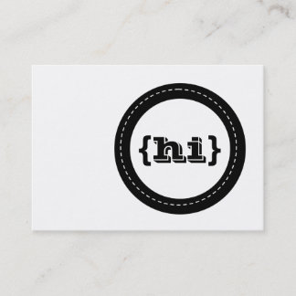 Hi Retro Cercles Chubby Cartes de visite