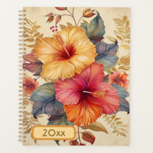 Hibiscus 20XX Classic Spiral Planner Art numérique