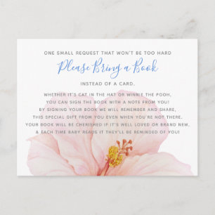 Hibiscus Baby shower tropical Apportez une carte d