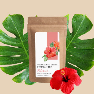 Hibiscus bio Herbal Tea Étiquette