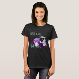 Hibiscus de T-shirts d'affaires personnalisés sur