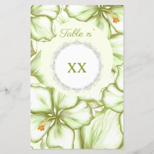 Hibiscus & dentelle BLANC