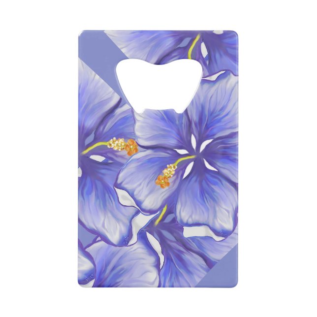 Hibiscus & dentelle BLEU (Devant)