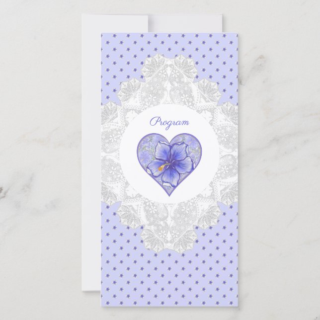 Hibiscus & dentelle BLEU (Dos)