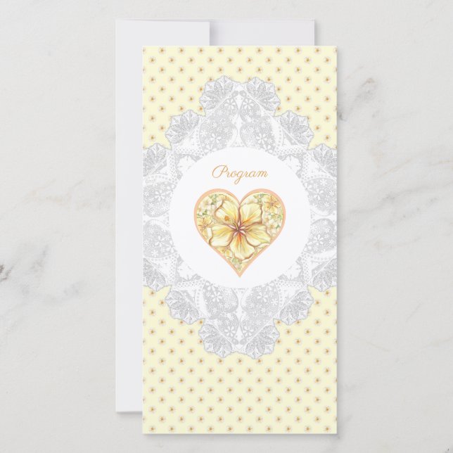 Hibiscus & dentelle JAUNE (Dos)