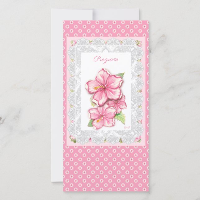 Hibiscus & dentelle PINK (Dos)