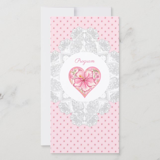 Hibiscus & dentelle PINK (Dos)