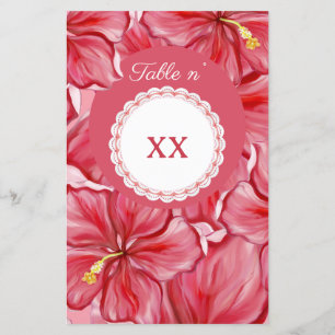 Hibiscus & dentelle RED