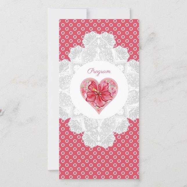 Hibiscus & dentelle RED (Dos)