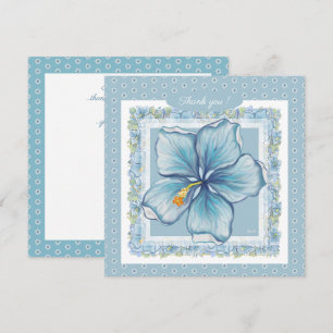 Hibiscus & dentelle TURQUOISE