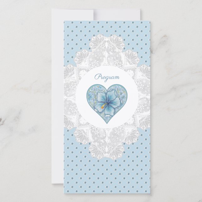 Hibiscus & dentelle TURQUOISE (Dos)