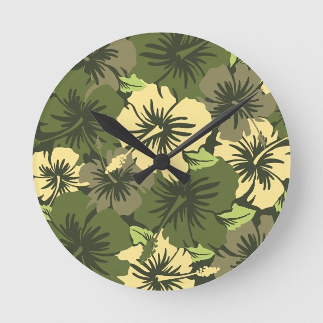 Hibiscus Epic Horloges murales hawaïennes (Recto)