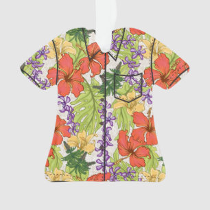 Hibiscus et orchidées hawaïens tropicaux de Keleah