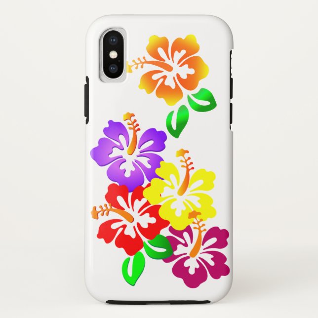 Hibiscus Floral iPhone 3G/3GS à peine Coque (Dos)