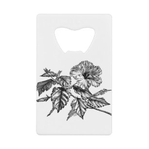 Hibiscus Flower Line Art Floral Plante décoratif