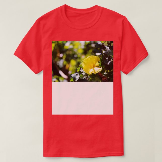 hibiscus jaune TShirt (Design devant)