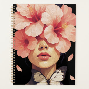Hibiscus & Papillon – Floral Botanique Moderne