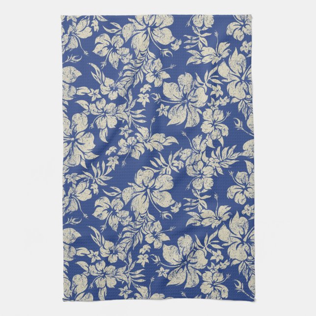 Hibiscus Pareau Hawaiian serviette de cuisine (Vertical)