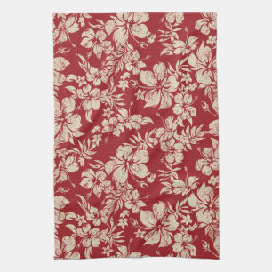Hibiscus Pareau Hawaiian serviette de cuisine