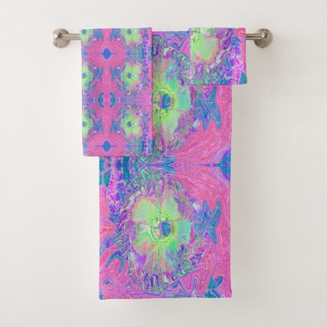 Hibiscus Psychedelique Vert Citron et Violet Tripa (En situation)