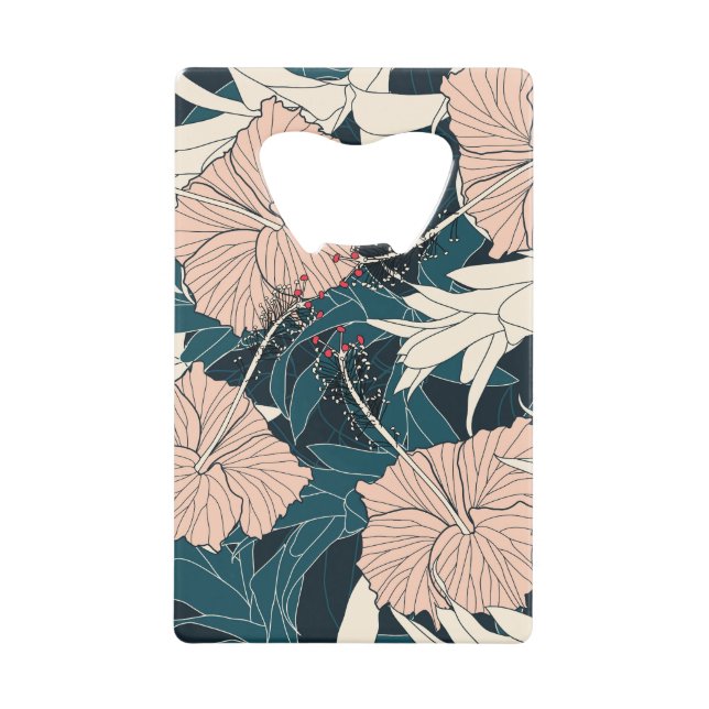 Hibiscus rose tropical, arrière - plan sombre (Devant)