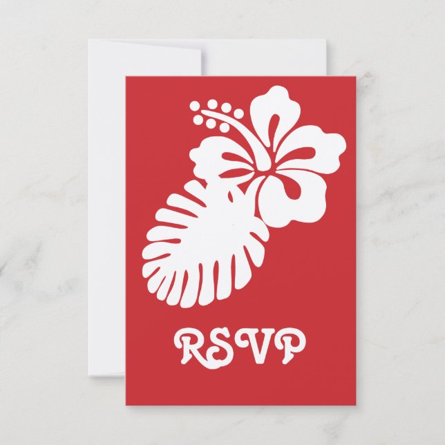 Hibiscus tropical dans la carte Cherry RSVP (Devant)