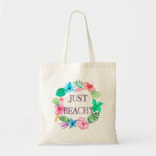 Hibiscus Tropical Juste Sac fourre-tout De Plage