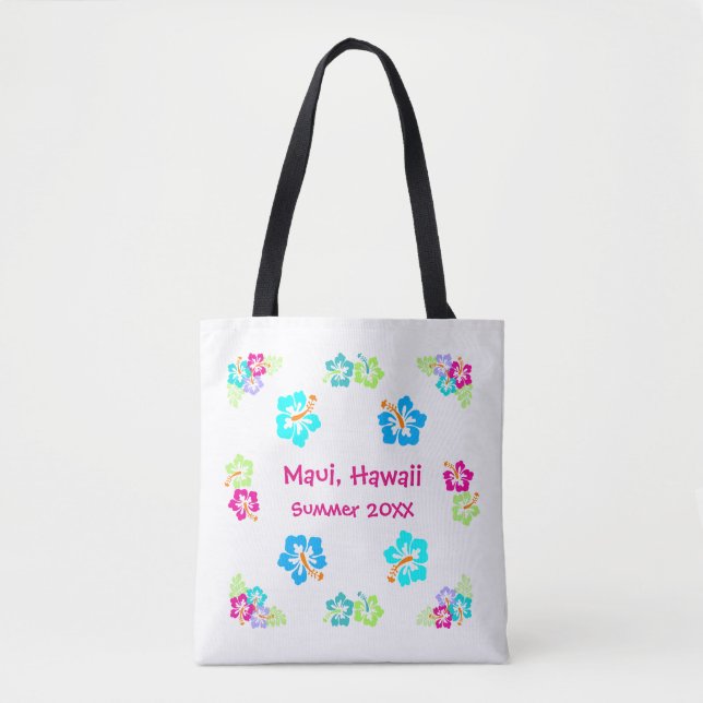 Hibiscus Tropical - Sac Fourre-Tout (Devant)