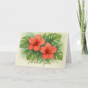 Hibiscus tropicaux Fleurs Mariage Merci