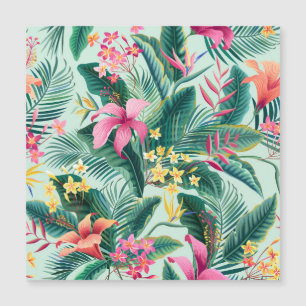 Hibiscus tropicaux : Motif Floral sans joint