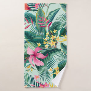 Hibiscus tropicaux : Motif Floral sans joint