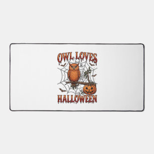 Hibou aime Halloween Orange Toile d'araignée Citro