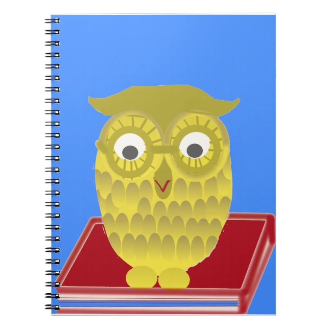 hibou avec le livre rouge (Devant)