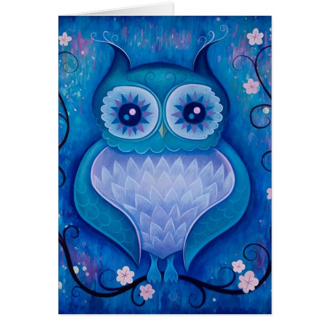 hibou bleu (Devant)