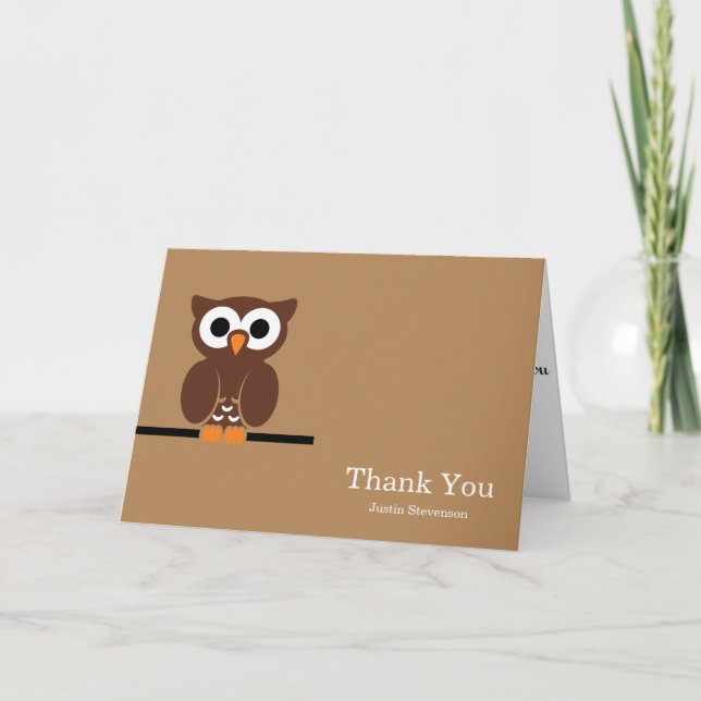 Hibou Brun Merci (Devant)