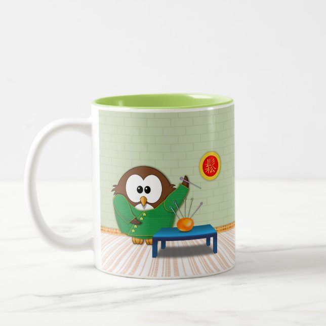 Hibou chinois de docteur - tasse (Gauche)