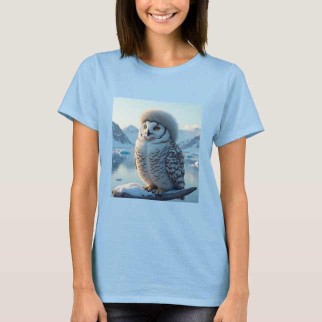 hibou dans le t-shirt arctique (Devant)