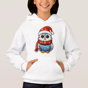 Hibou de Noël – Veste à capuche festive pour enfan