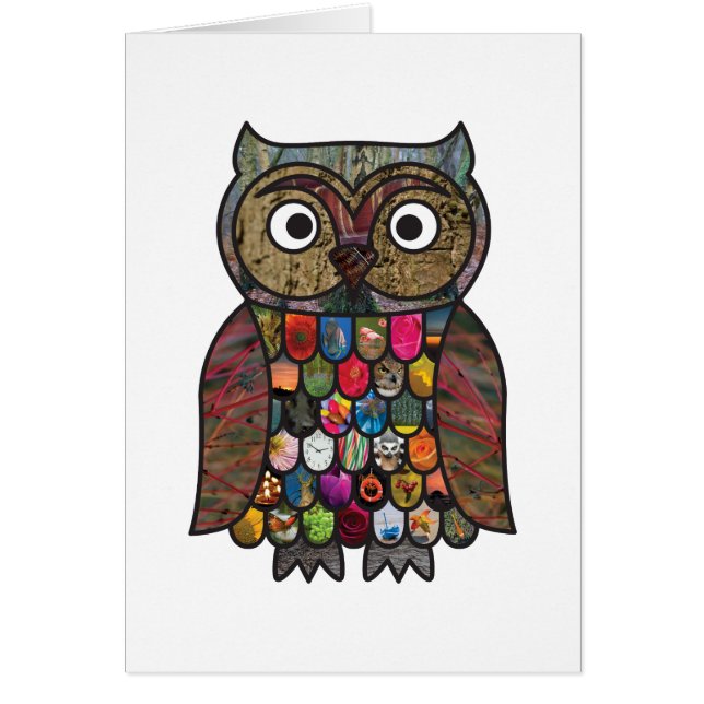 Hibou de patchwork (Devant)