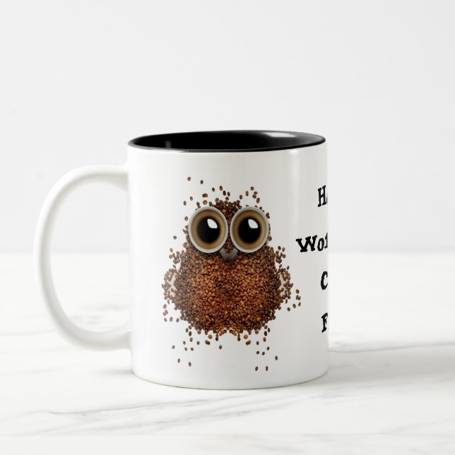 Hibou de tasse de phénomène de café de bourreau de (Gauche)