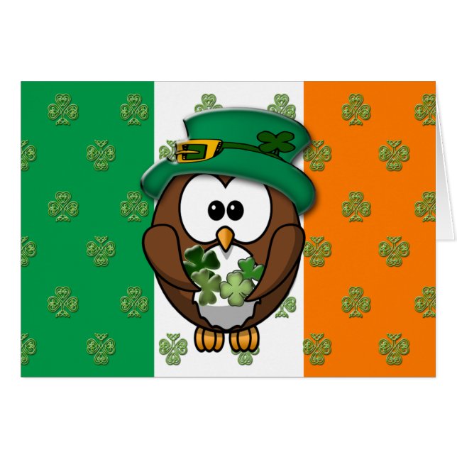 hibou du jour de St. Patty (Devant horizontal)