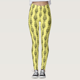 Hibou (jaune) - Leggings