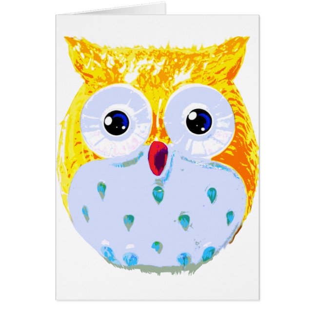 Hibou jaune mignon (Devant)