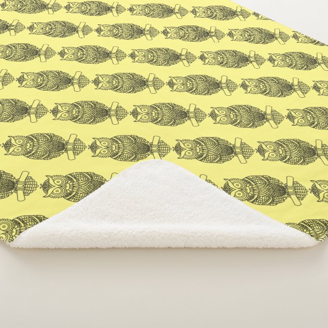 Hibou (jaune) - Plaid Sherpa (3/4)