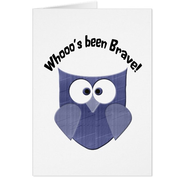 Hibou mignon bleu de bravoure (Devant)