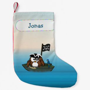 hibou pirate - chaussette de Noël