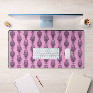 Hibou (rose) - Tapis de bureau