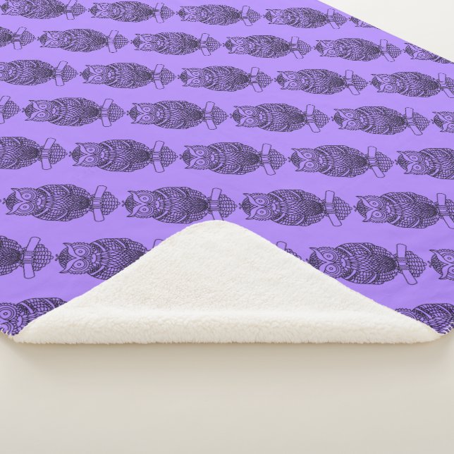 Hibou (violet) - Plaid Sherpa (3/4)