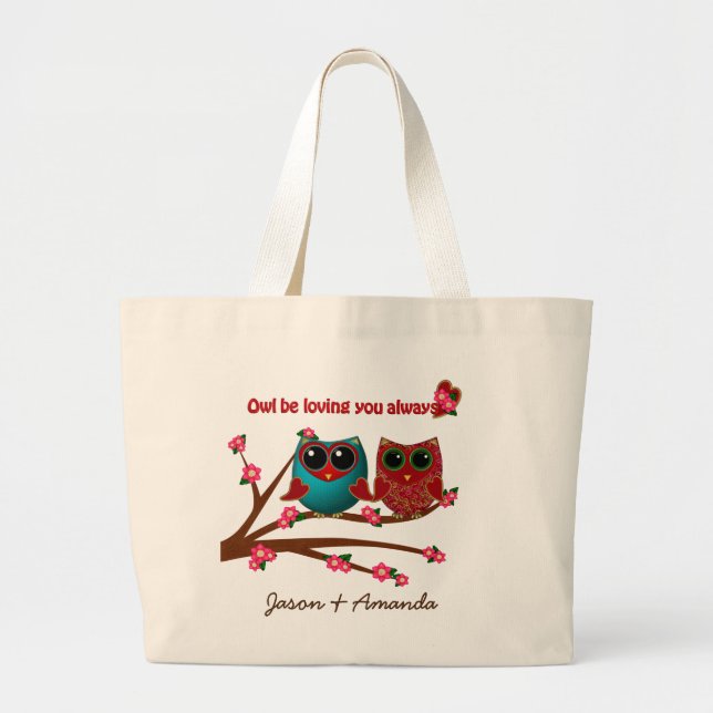 Hibou vous aimez le Sac fourre-tout (Devant)