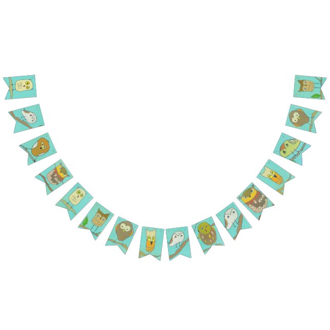 Hiboux dans la bannière de partie de forêt (Tout)